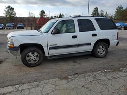 Chevrolet salvage cars for sale: 2002 Chevrolet Tahoe K1500