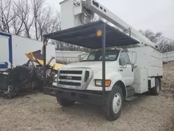 Salvage trucks for sale at Des Moines, IA auction: 2010 Ford F750 Super Duty