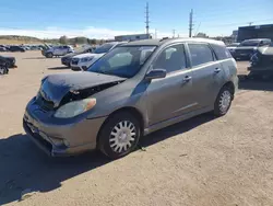 Toyota salvage cars for sale: 2005 Toyota Corolla Matrix Base