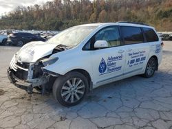 Salvage cars for sale at Hurricane, WV auction: 2014 Toyota Sienna XLE