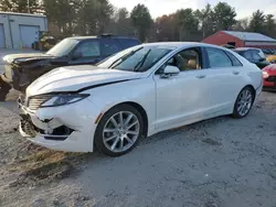 Salvage cars for sale at Mendon, MA auction: 2016 Lincoln MKZ