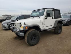 Salvage cars for sale at Brighton, CO auction: 1999 Jeep Wrangler / TJ Sport