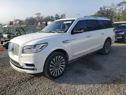 Salvage cars for sale at Riverview, FL auction: 2019 Lincoln Navigator L Reserve