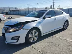 Salvage cars for sale at Sun Valley, CA auction: 2015 KIA Optima Hybrid