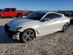 Salvage cars for sale at Houston, TX auction: 2017 Infiniti Q60 Premium