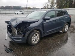 Salvage cars for sale at Dunn, NC auction: 2021 Hyundai Tucson Limited