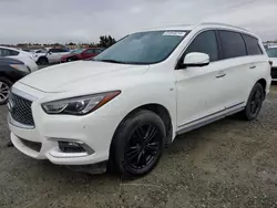 Salvage cars for sale at Antelope, CA auction: 2017 Infiniti QX60