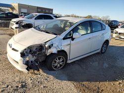 Salvage cars for sale at Kansas City, KS auction: 2011 Toyota Prius