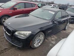 Salvage cars for sale from Copart Woodhaven, MI: 2013 BMW 750 XI