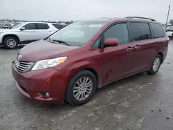 Salvage cars for sale at Sikeston, MO auction: 2015 Toyota Sienna XLE