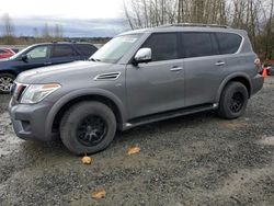 Nissan salvage cars for sale: 2017 Nissan Armada Platinum