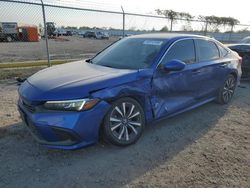 Salvage cars for sale at Houston, TX auction: 2022 Honda Civic EX