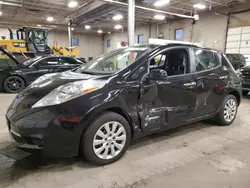 Salvage cars for sale from Copart Blaine, MN: 2017 Nissan Leaf S