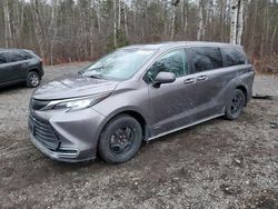 Salvage cars for sale from Copart Cookstown, ON: 2021 Toyota Sienna LE