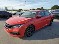 Salvage cars for sale at Miami, FL auction: 2021 Honda Civic Sport