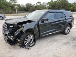 Salvage cars for sale from Copart Fort Pierce, FL: 2023 Ford Explorer XLT