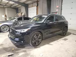 Salvage cars for sale at West Mifflin, PA auction: 2021 Infiniti QX50 Luxe