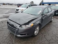 Salvage cars for sale at Woodhaven, MI auction: 2016 Ford Fusion SE