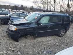 Salvage cars for sale at Candia, NH auction: 2015 Honda Pilot Touring