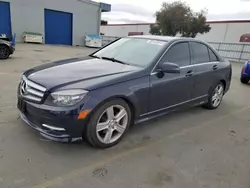 Salvage cars for sale from Copart Hayward, CA: 2011 Mercedes-Benz C 300 4matic