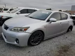 Salvage cars for sale at Mentone, CA auction: 2012 Lexus CT 200