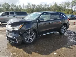 Salvage cars for sale at Harleyville, SC auction: 2017 Acura MDX Technology