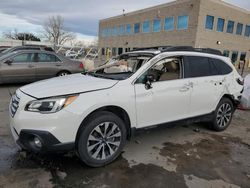 Salvage cars for sale at Littleton, CO auction: 2016 Subaru Outback 2.5I Limited