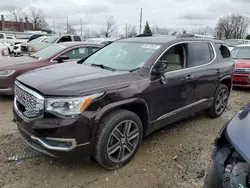 Salvage cars for sale at Lansing, MI auction: 2018 GMC Acadia Denali