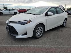 Salvage cars for sale at Rancho Cucamonga, CA auction: 2018 Toyota Corolla L