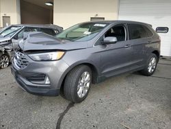 Salvage cars for sale at Exeter, RI auction: 2022 Ford Edge Titanium