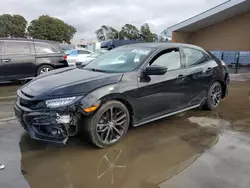 Salvage cars for sale at Hayward, CA auction: 2021 Honda Civic Sport Touring