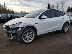 Salvage cars for sale at Bowmanville, ON auction: 2021 Tesla Model Y