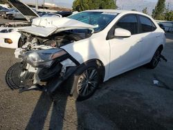 Salvage cars for sale from Copart Rancho Cucamonga, CA: 2016 Toyota Corolla L