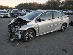 Salvage cars for sale from Copart Exeter, RI: 2018 Toyota Prius Prime