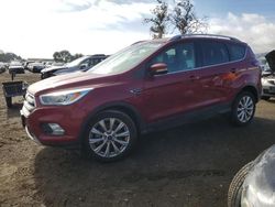 Ford Escape salvage cars for sale: 2017 Ford Escape Titanium