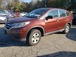 Honda salvage cars for sale: 2015 Honda CR-V LX