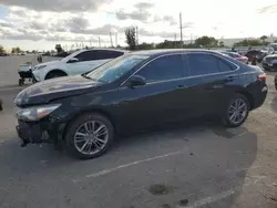 Salvage cars for sale at Miami, FL auction: 2015 Toyota Camry LE