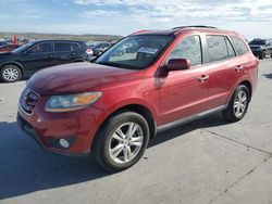 Salvage cars for sale at Grand Prairie, TX auction: 2010 Hyundai Santa FE Limited