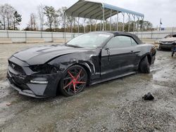 Salvage cars for sale at Spartanburg, SC auction: 2018 Ford Mustang