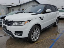 Salvage cars for sale at Pekin, IL auction: 2017 Land Rover Range Rover Sport HSE