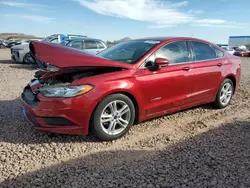 Salvage cars for sale at Phoenix, AZ auction: 2018 Ford Fusion SE Hybrid