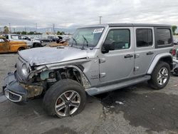 Salvage cars for sale at Colton, CA auction: 2020 Jeep Wrangler Unlimited Sahara