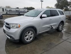 Salvage cars for sale at Sacramento, CA auction: 2012 Dodge Durango Crew