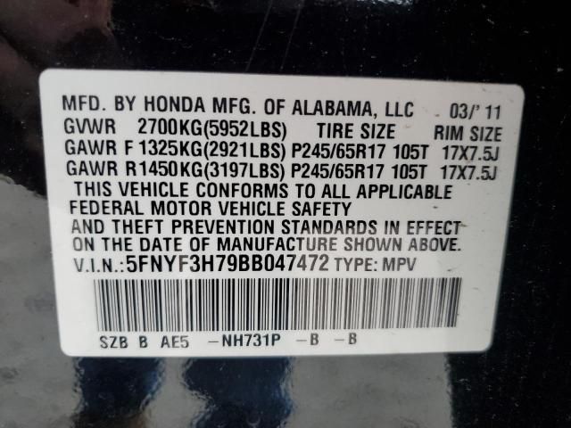 2011 Honda Pilot Exln