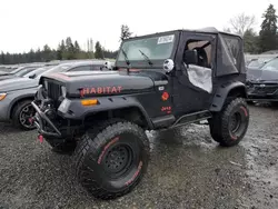 Vehiculos salvage en venta de Copart Graham, WA: 1994 Jeep Wrangler / YJ SE