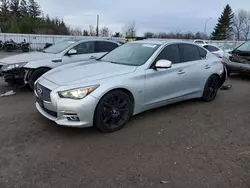 Salvage cars for sale at Bowmanville, ON auction: 2017 Infiniti Q50 Premium