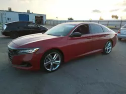 Honda salvage cars for sale: 2021 Honda Accord Sport