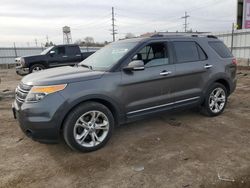 Salvage cars for sale from Copart Chicago Heights, IL: 2015 Ford Explorer Limited