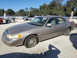 Salvage cars for sale from Copart Ocala, FL: 2001 Lincoln Town Car Signature