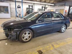 Salvage cars for sale at Wheeling, IL auction: 2007 Honda Accord EX